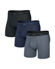 Quest Quick - Dry Mesh Boxer - Black/Turbulance/Maritme 3 Pack