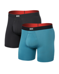 Multi Sport Mesh Boxer - Hydro Blue/Faded Black 2 Pack
