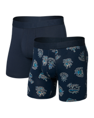 DROPTEMP COOLING COTTON BOXER High Seas/Dark 2 Pack