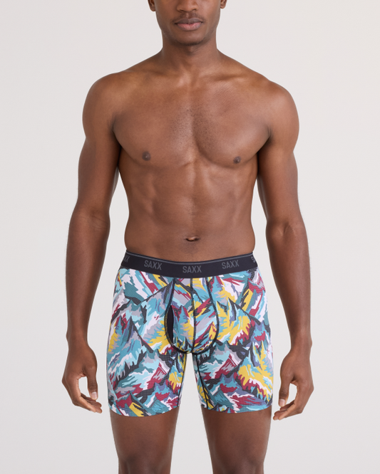 Quest Quick - Dry Mesh Boxer - Prism Peaks Multi