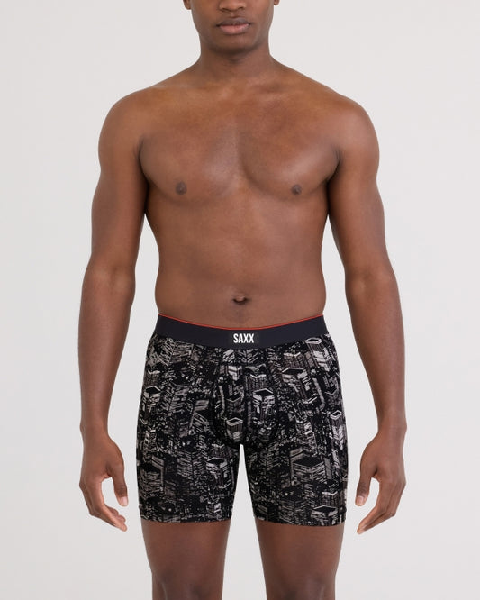Multi Sport Mesh Boxer - Night City Black