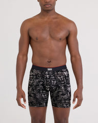 Multi Sport Mesh Boxer - Night City Black